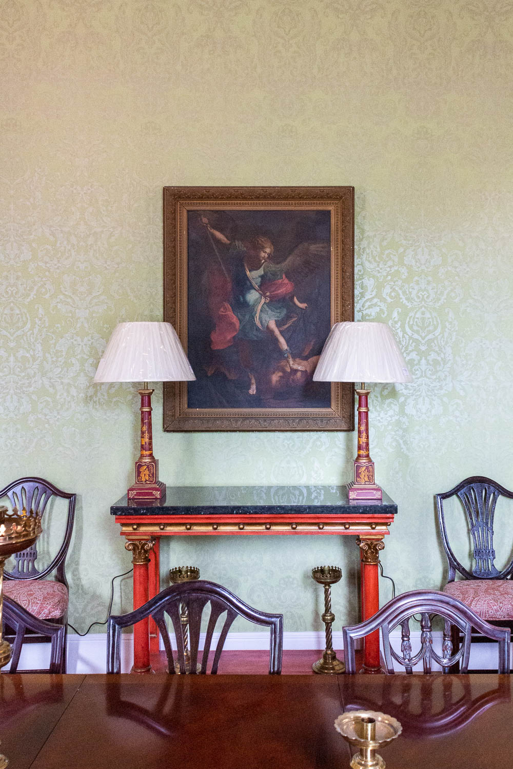 Painting in the dining room